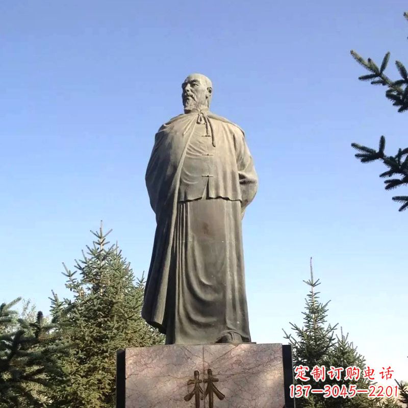 绵阳令人敬畏的林则徐雕像