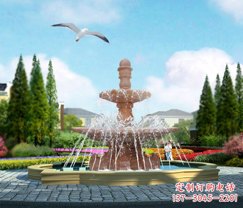 绵阳石雕流水招财喷泉