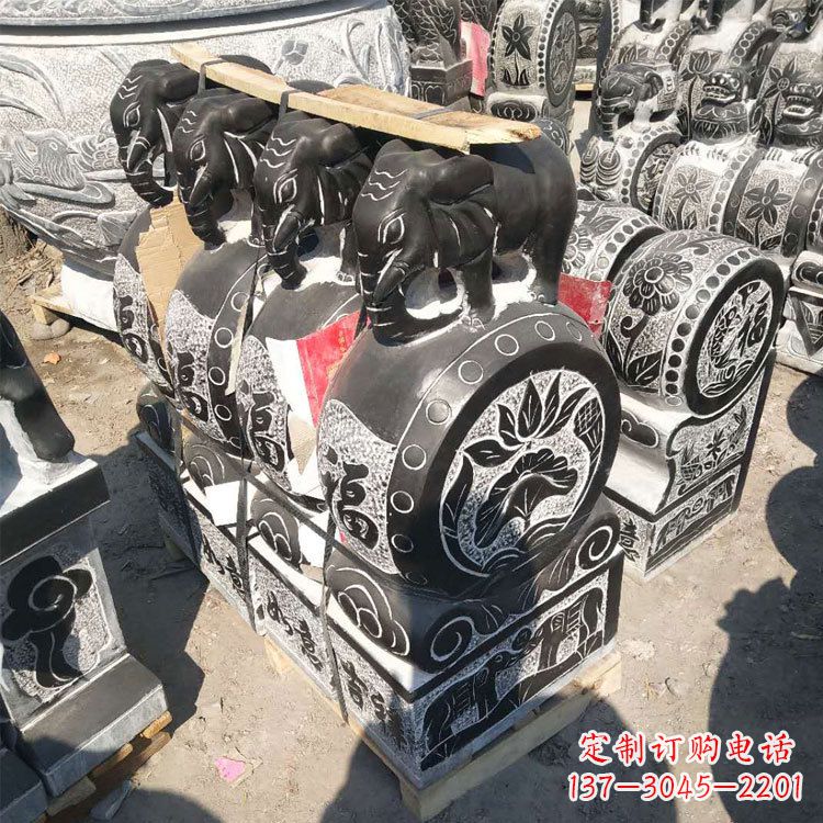 绵阳艺术精品,凤凰雕塑门墩