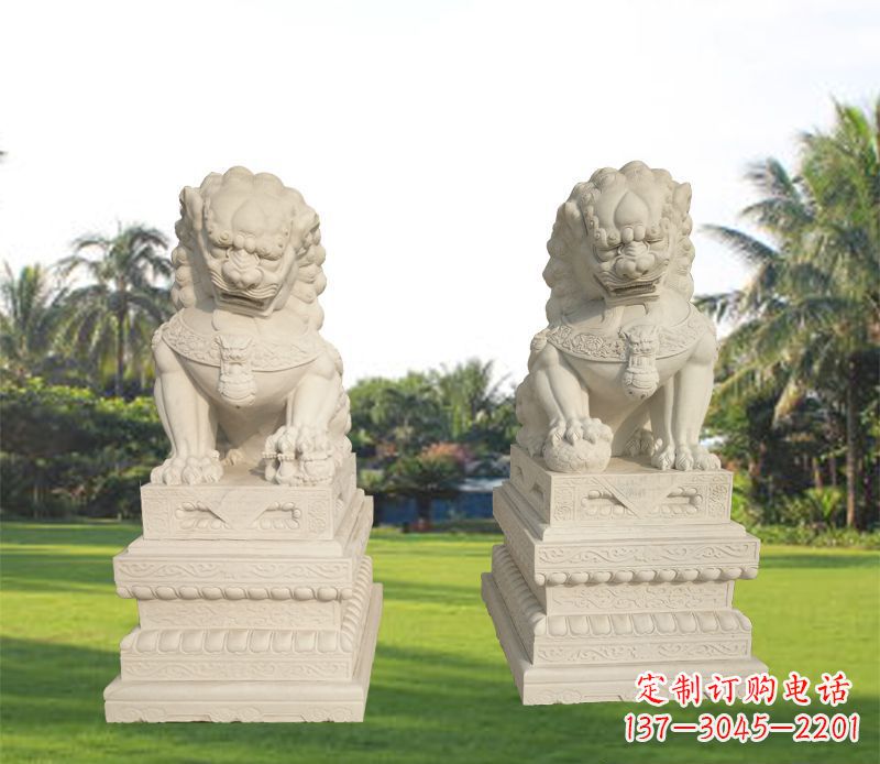 绵阳狮子雕塑增添华贵气息
