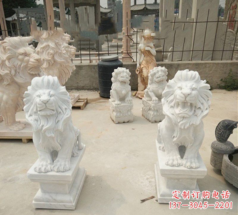 绵阳传承欧式历史的狮子雕塑