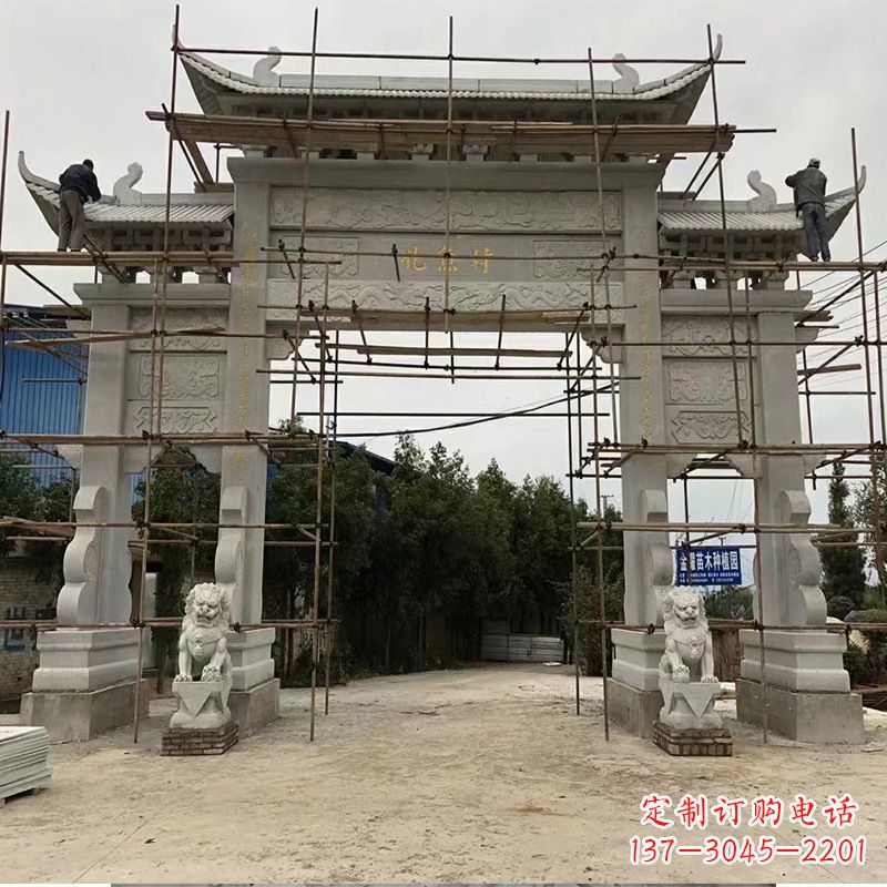 绵阳领雕为您定制优雅牌坊雕塑