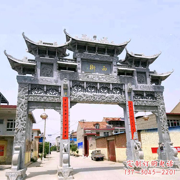 绵阳石雕牌坊雕塑