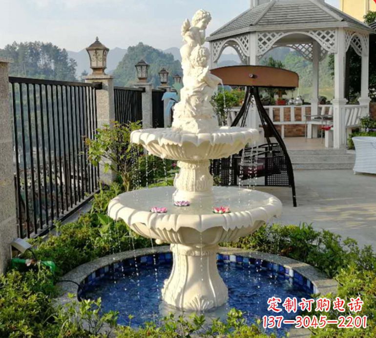 绵阳石雕喷泉水池-精致定制