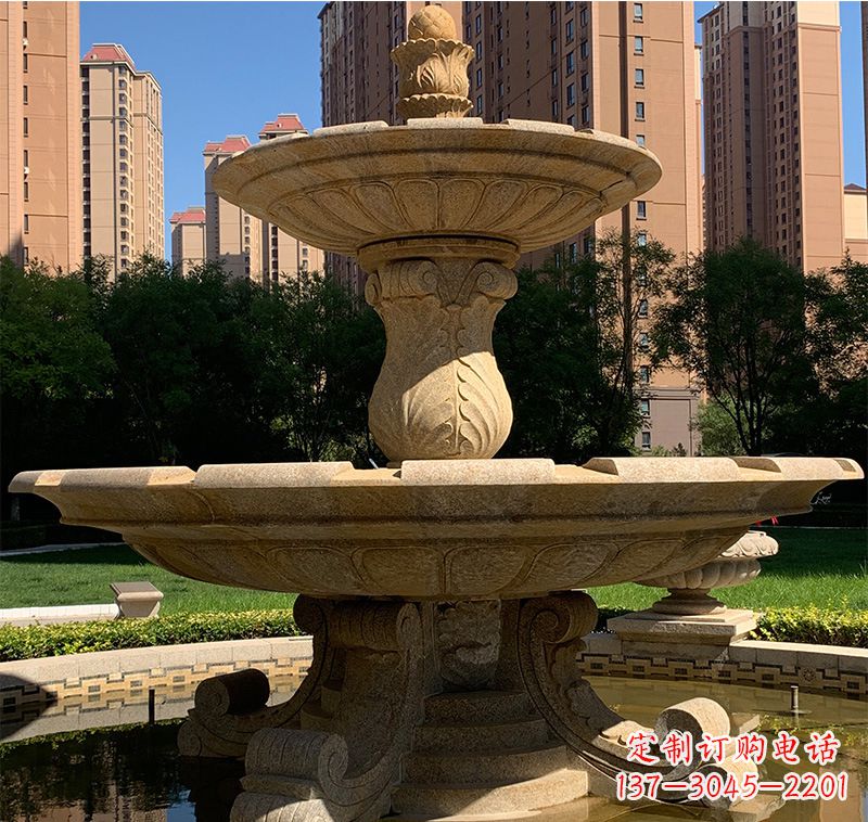 绵阳艺术品级石雕喷泉水景