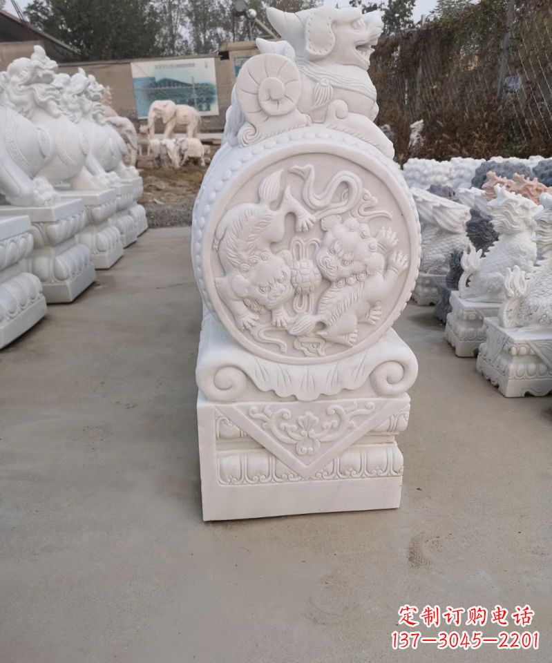 绵阳高级雕塑定制-门墩雕塑