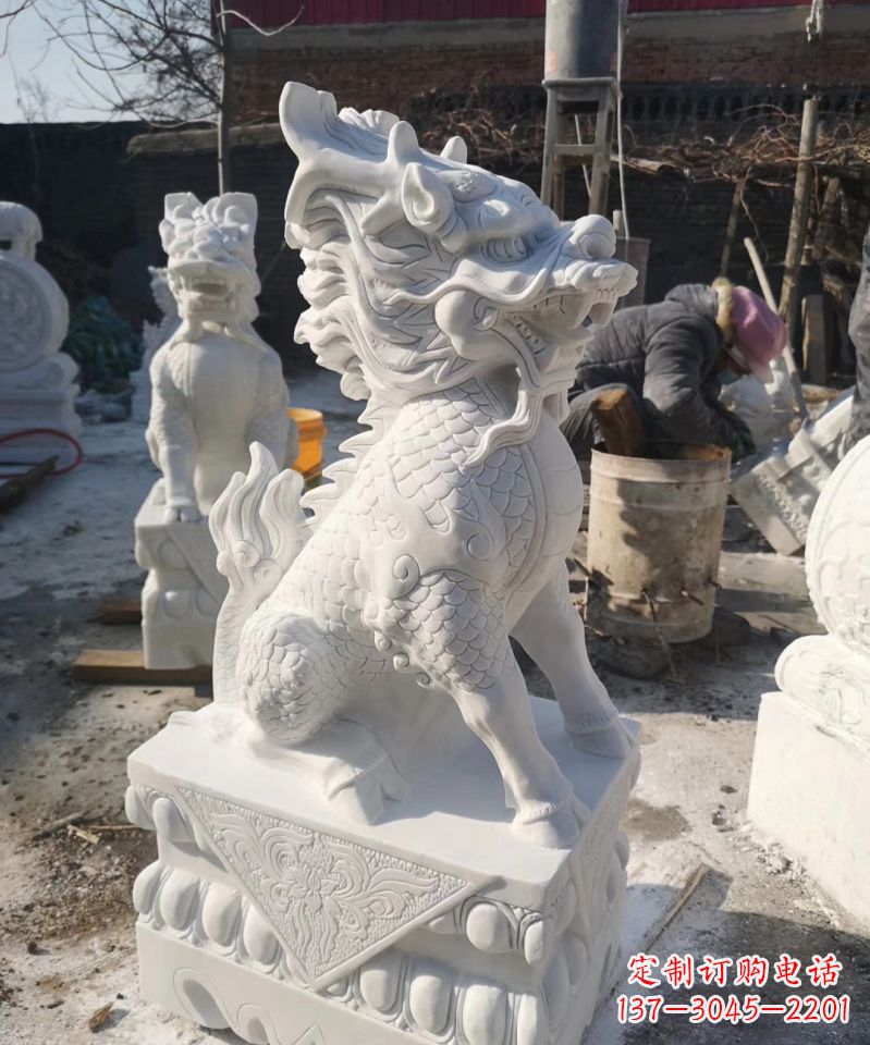 绵阳正宗古典麒麟神兽招财动物雕塑