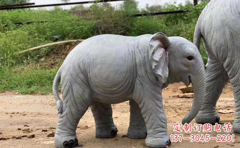 绵阳青石大象雕塑,典雅而又时尚
