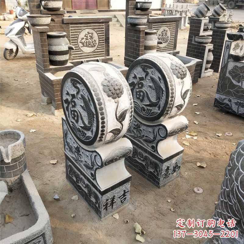 绵阳石雕青石门墩雕塑