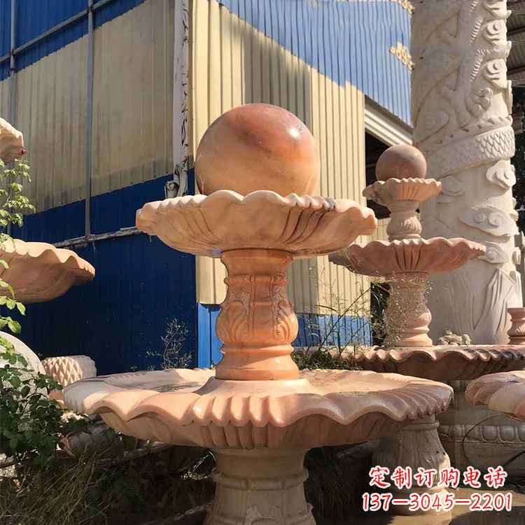 绵阳石雕五福临门风水球