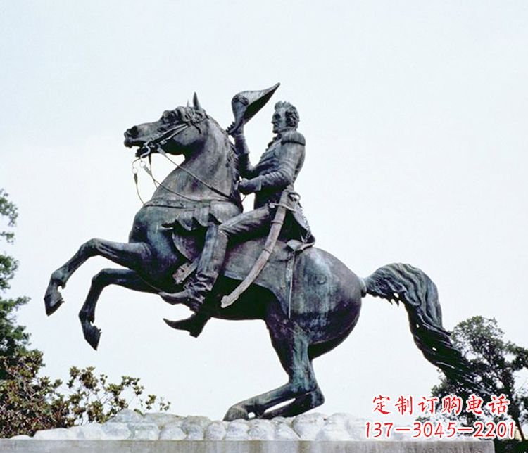 绵阳石雕西方骑马人物雕塑