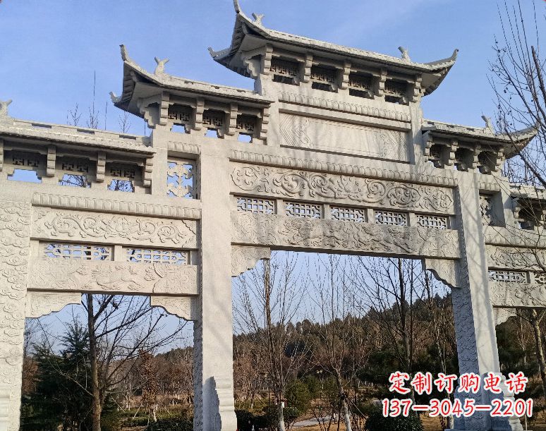 绵阳石雕乡村牌坊
