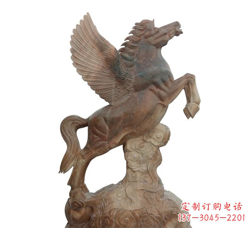 绵阳石雕祥云飞马