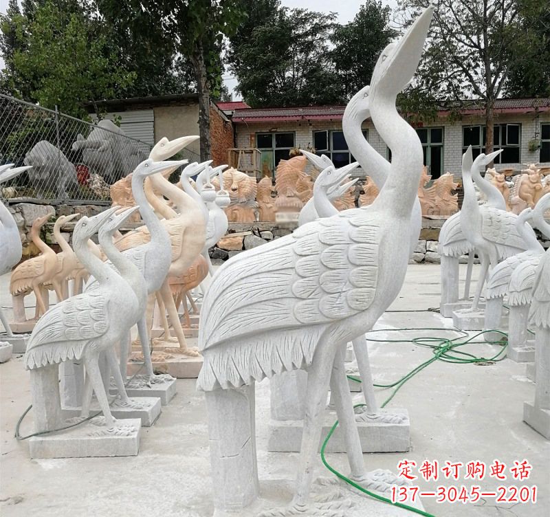 绵阳石雕小仙鹤