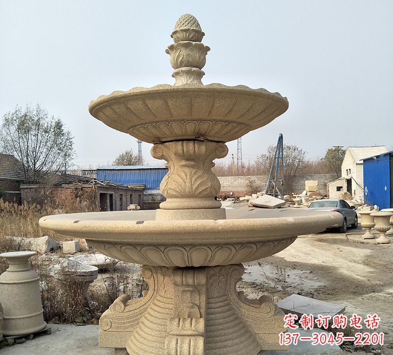 绵阳石雕小鱼喷泉