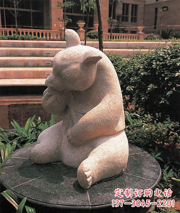 绵阳石雕熊猫