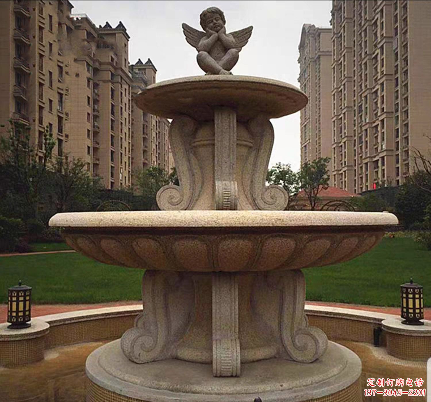 绵阳石雕鱼喷泉