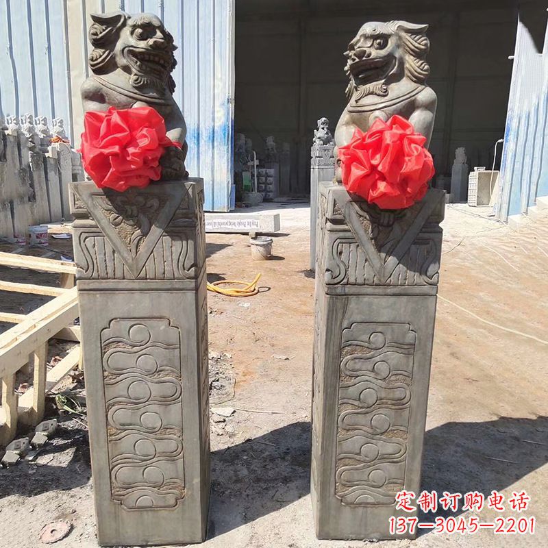 绵阳石狮子栓马桩