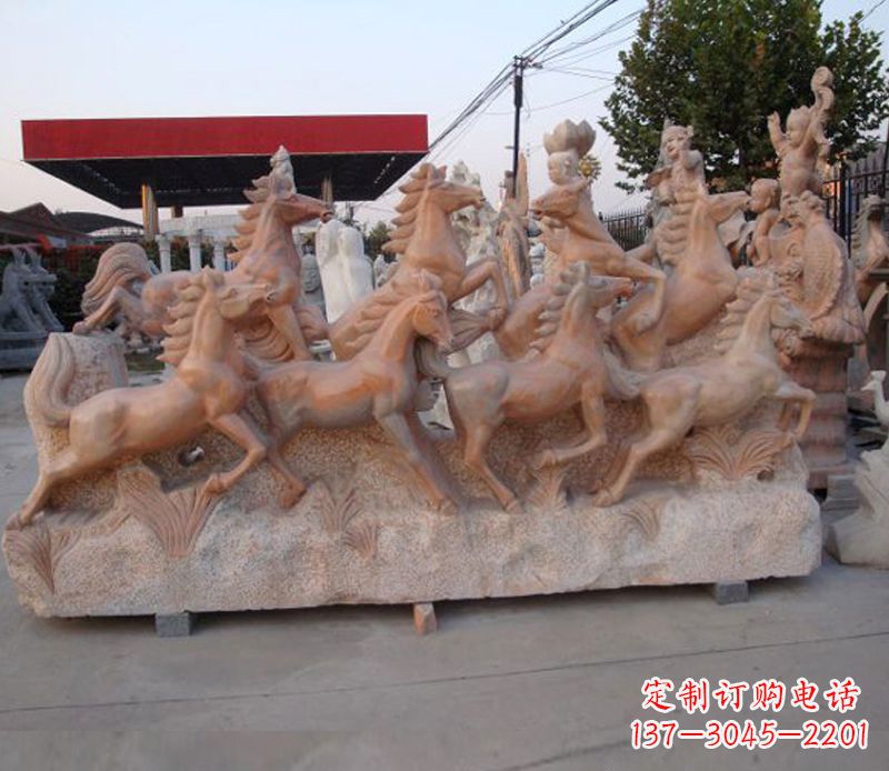 绵阳石头奔马雕塑