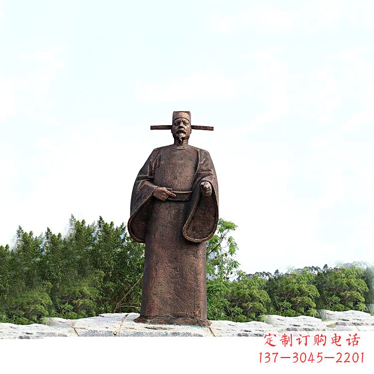 绵阳世界法医学鼻祖纯铜宋慈公园景区终归历史名人雕像