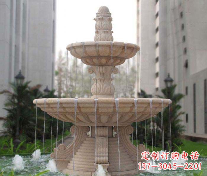 绵阳双层喷泉小区石雕