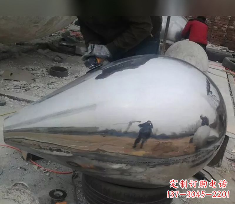 绵阳水滴不锈钢商场雕塑