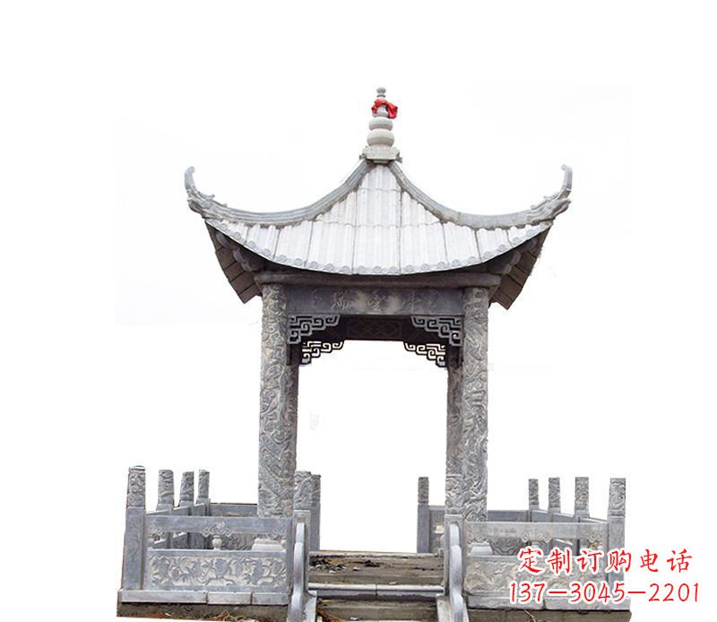 绵阳四角仿古石凉亭石雕