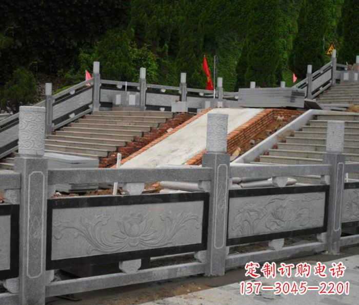 绵阳寺庙景观仿古石栏板 (2)