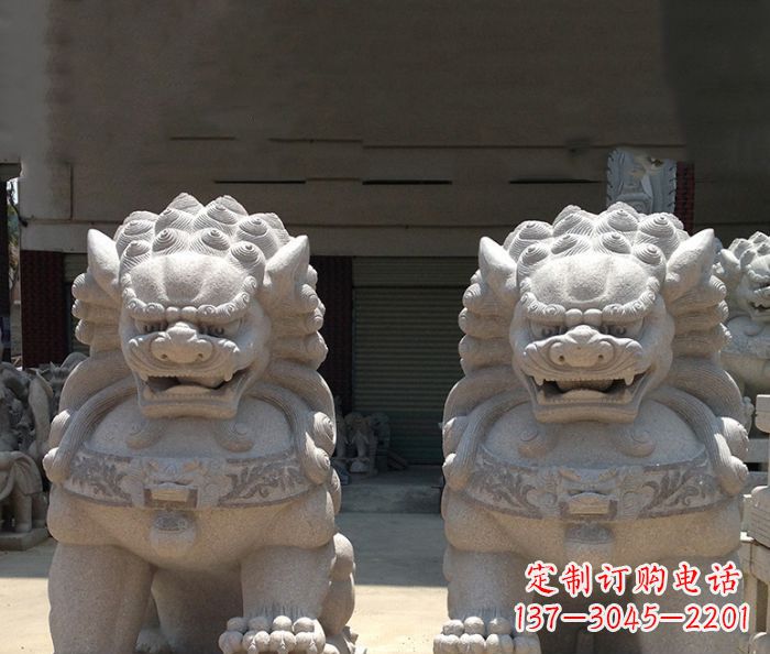绵阳寺庙景观仿古镇宅石狮子