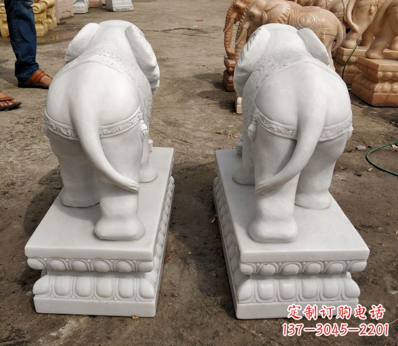 绵阳寺庙石雕大象