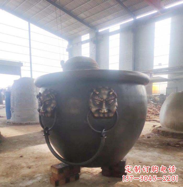 绵阳寺庙水缸铜雕