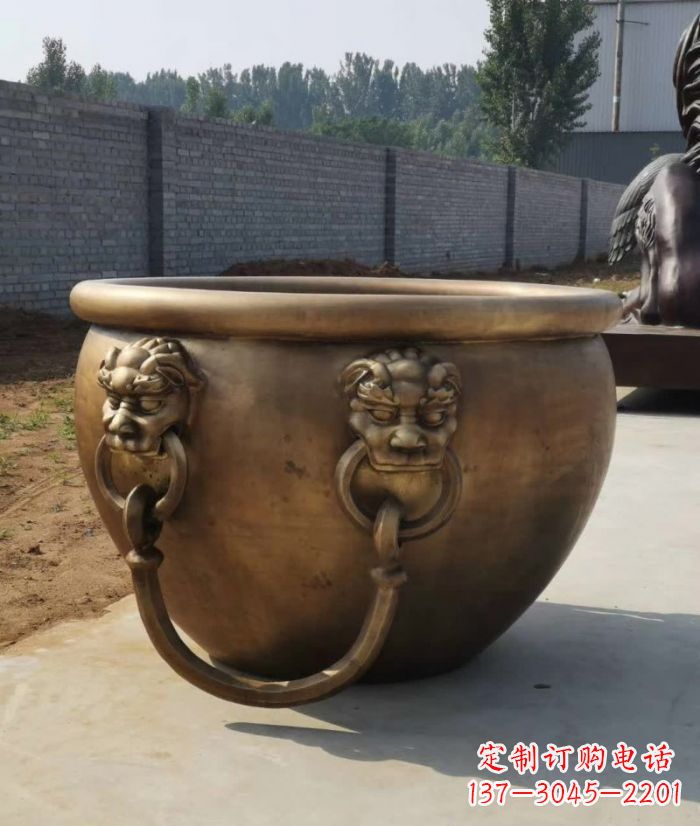 绵阳寺庙铜雕水缸