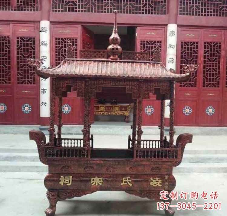 绵阳寺庙香炉铜雕