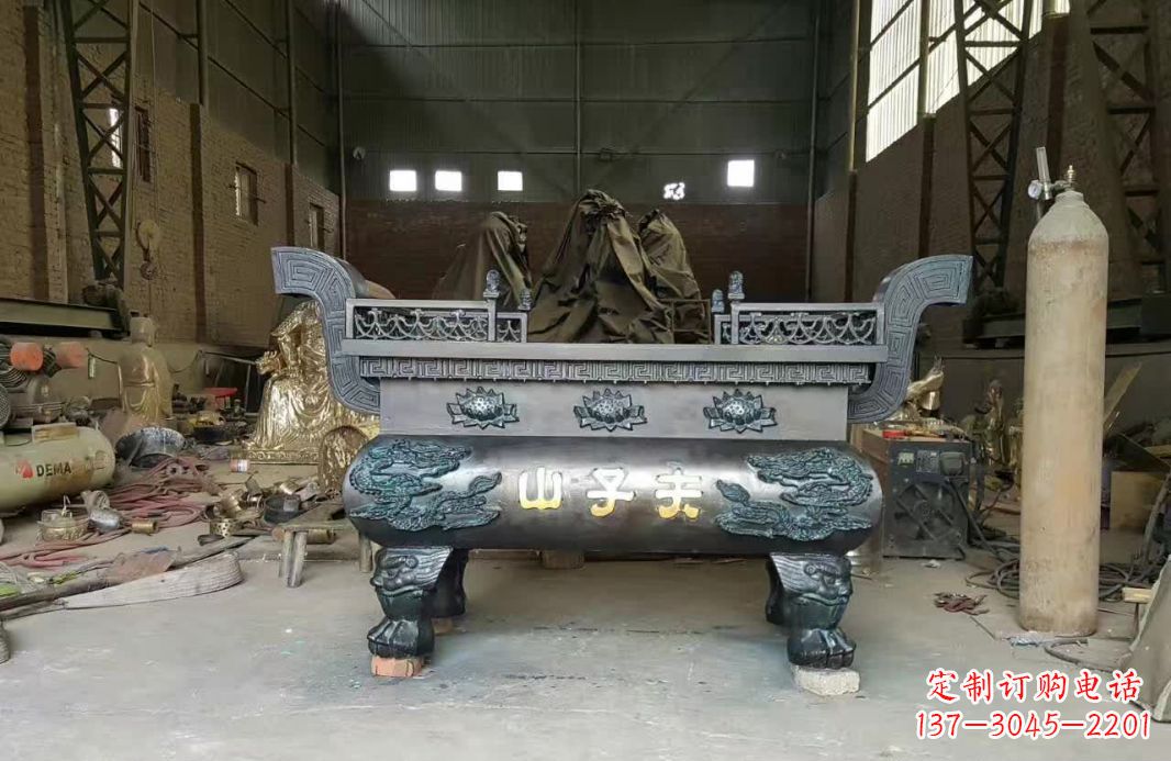 绵阳寺庙香炉铜雕12