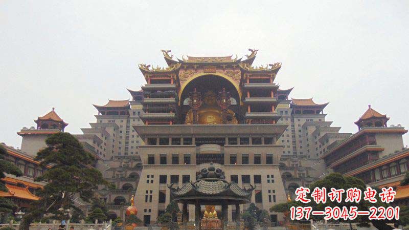 绵阳寺庙圆香炉铜雕