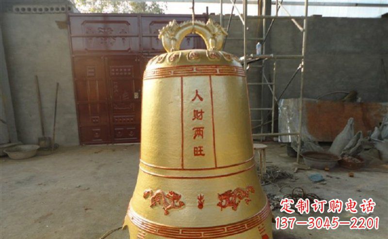 绵阳寺庙铸铜钟雕塑