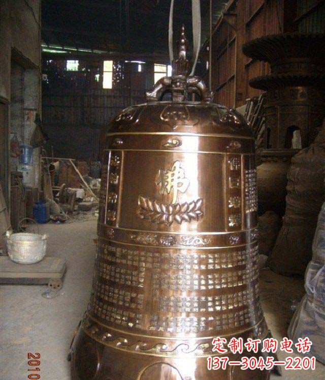 绵阳寺庙铸铜钟铜雕