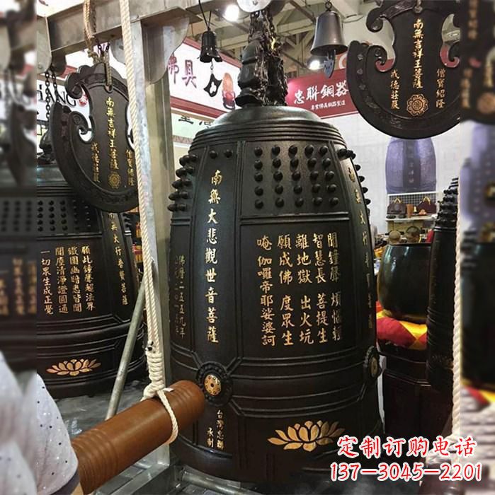 绵阳寺院挂钟铜雕塑