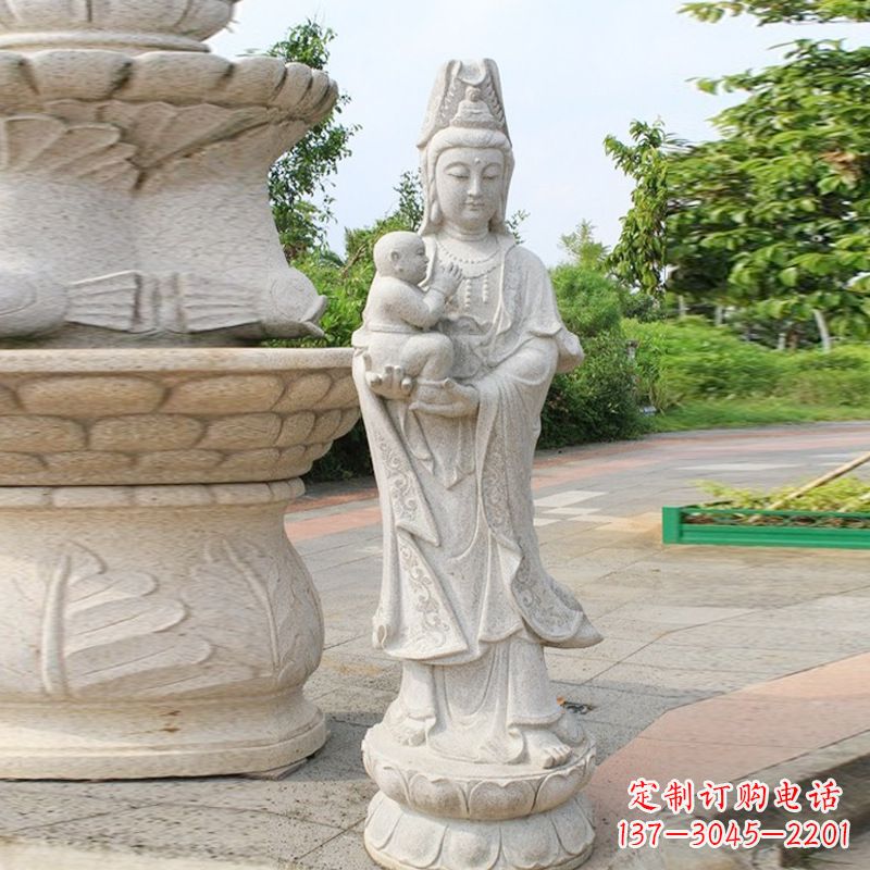 绵阳送子观音汉白玉石雕