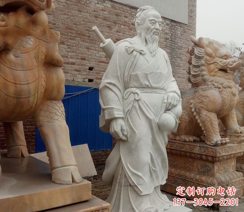 绵阳孙思邈大理石医学家石雕