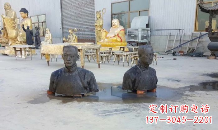 绵阳陶行知半身像铜雕