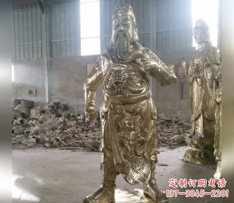 绵阳提刀关公武财神铜雕