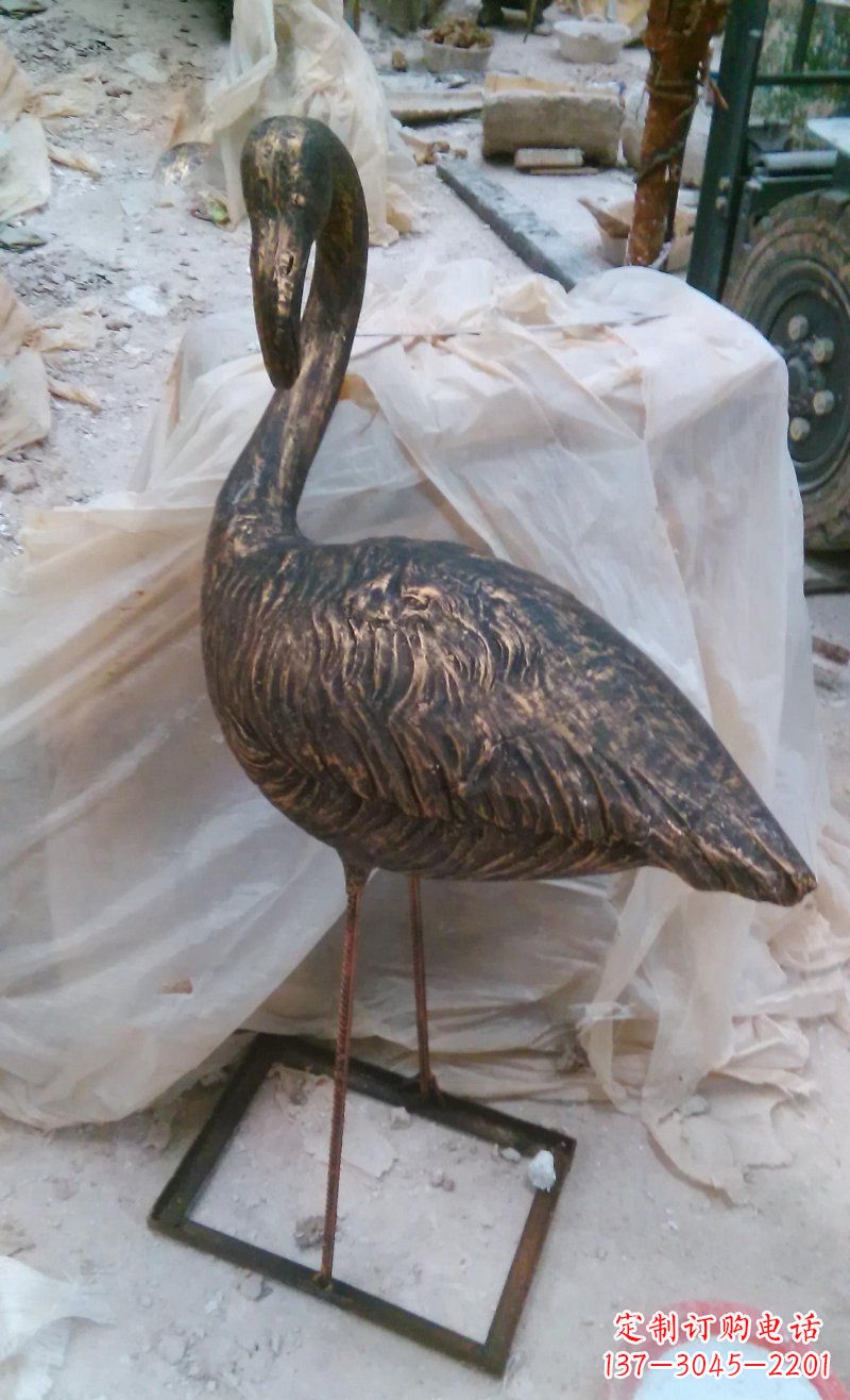 绵阳天鹅动物铜雕 (4)
