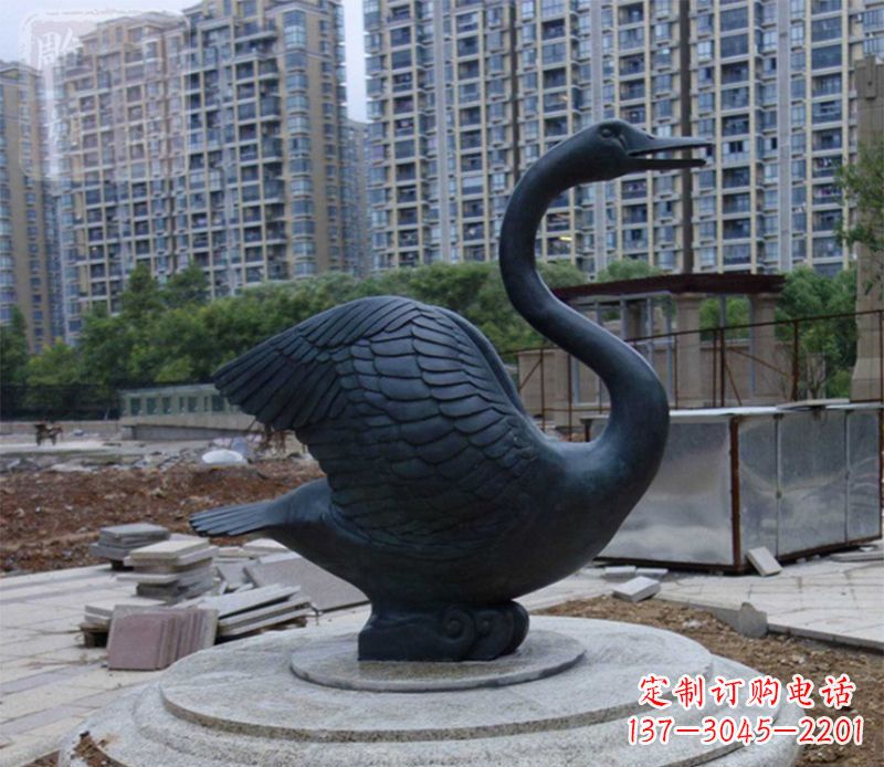 绵阳天鹅动物铜雕