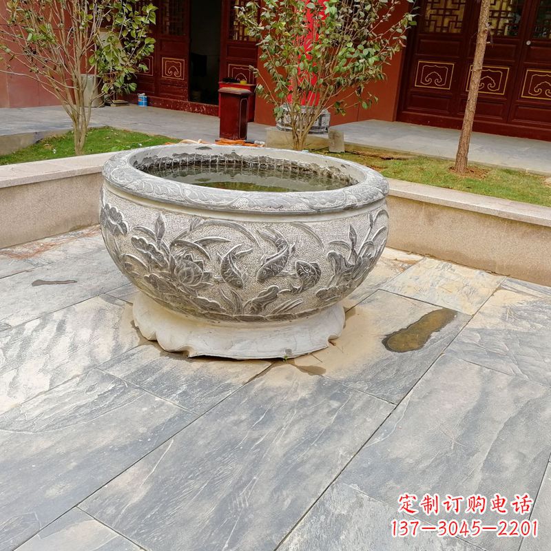 绵阳庭院水缸石雕