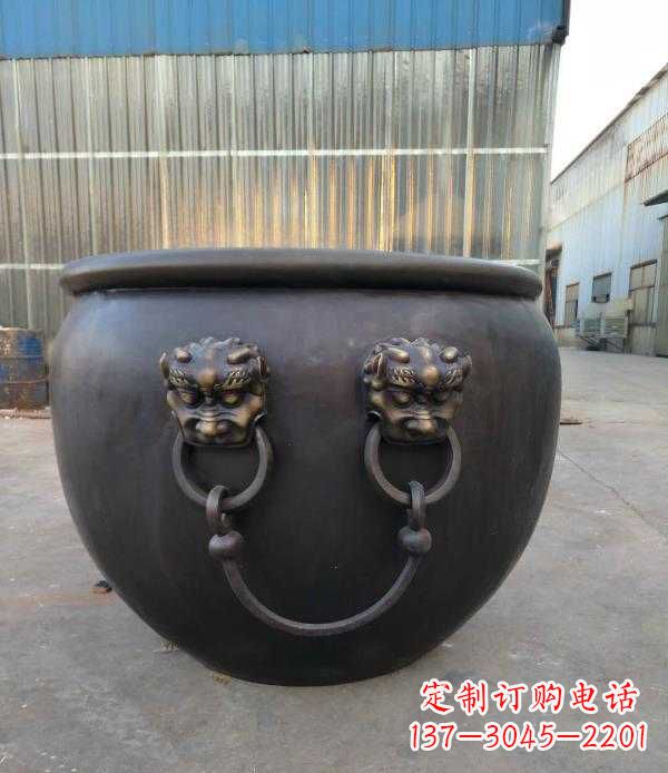 绵阳庭院水缸铜雕