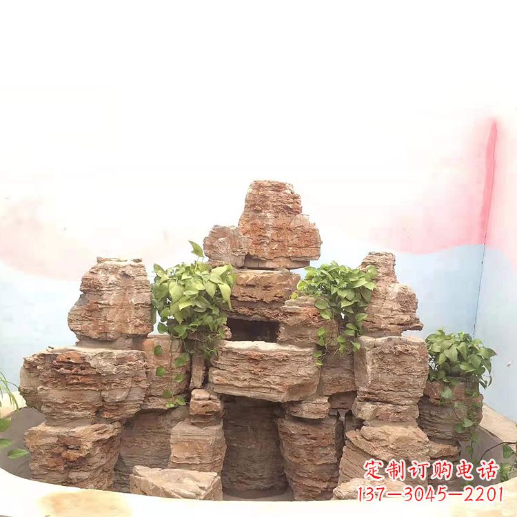 绵阳庭院园林假山鱼池