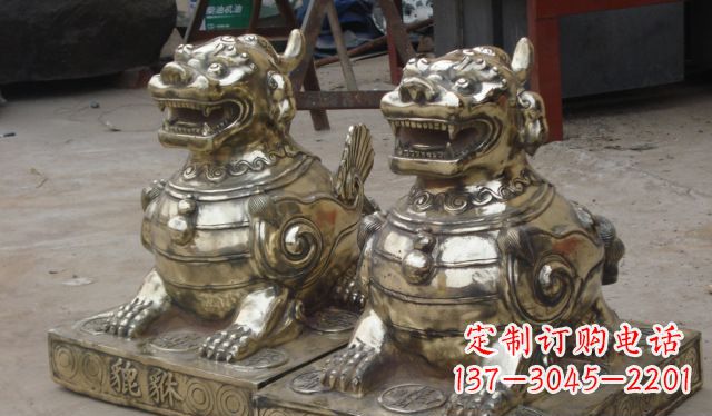绵阳庭院招财貔貅动物铜雕