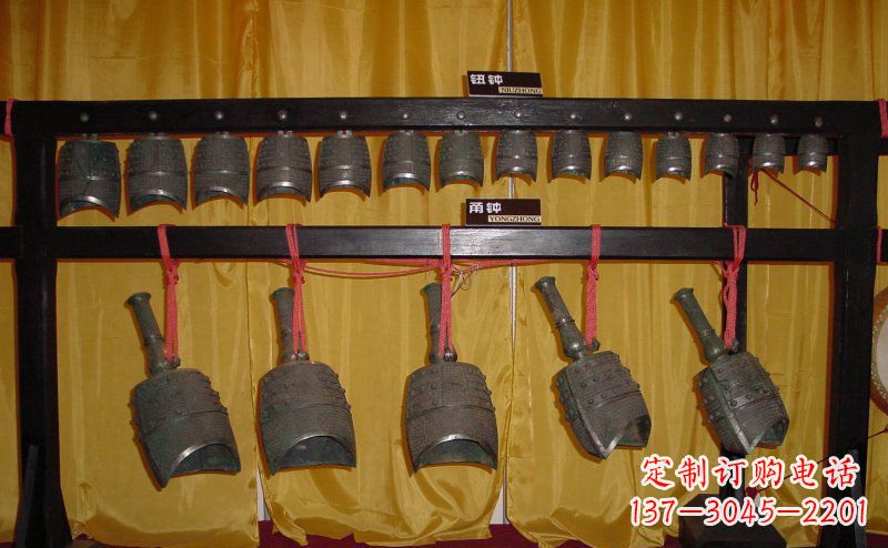 绵阳铜编钟古代乐器雕塑