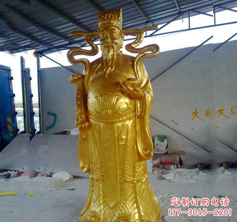 绵阳铜雕财神雕像